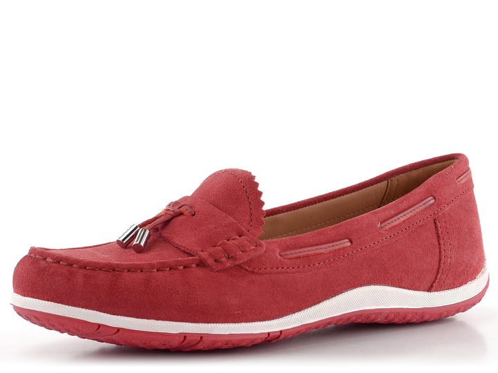 Geox dámské mokasíny červené red Vega Moc D35DNA022BCC7000