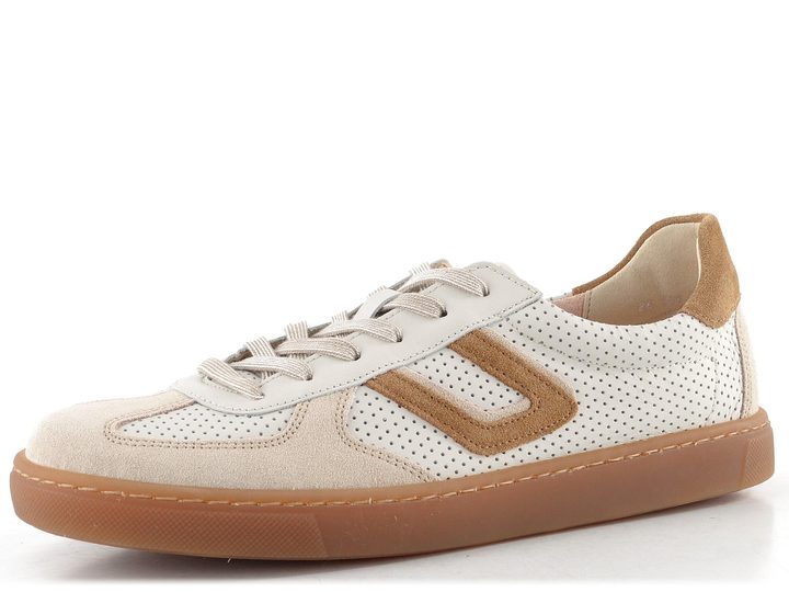 Gabor široké tenisky offwhite/walnut kombi 86.545.60