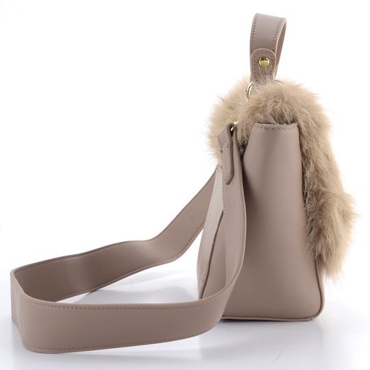 Tamaris klopnová kabelka s vlasem Catharina Taupe 33310