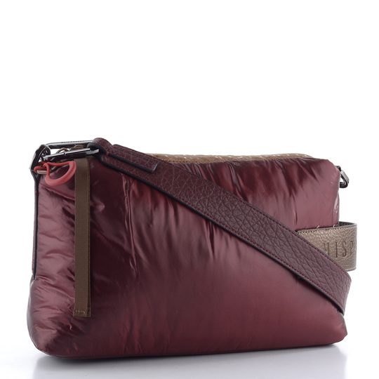 Hispanitas nylonová kabelka s dvoma popruhmi wine BI254151