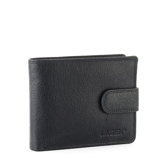 Lagen peňaženka s ochranou  dát RFID čierna 4006