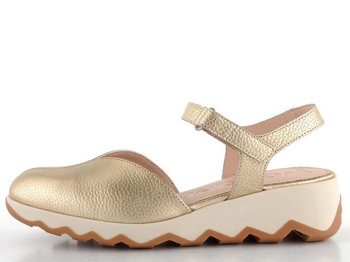 Wonders sandále s plnou špičkou Platino C-7601