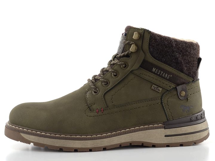 Mustang pánský šněrovací kotník khaki 15M0011001