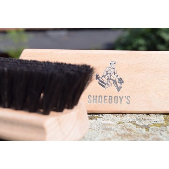 Shoeboy's leštiaca kefa z konských vlasov-tmavý vlas