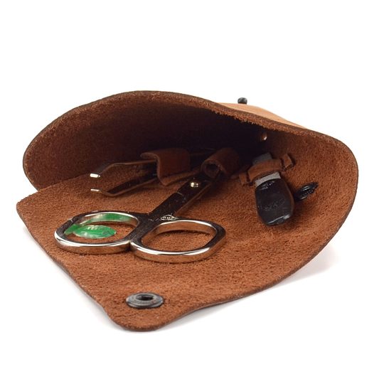 Manikúra malá s koženým puzdrom