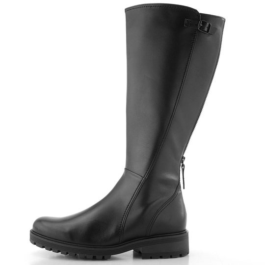 Gabor širšie čierne čižmy L-Vario 72.767.57