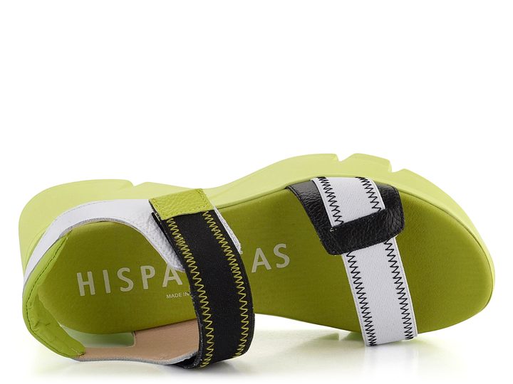 Hispanitas sandály na platformě Jamaica Black/White CHV243458