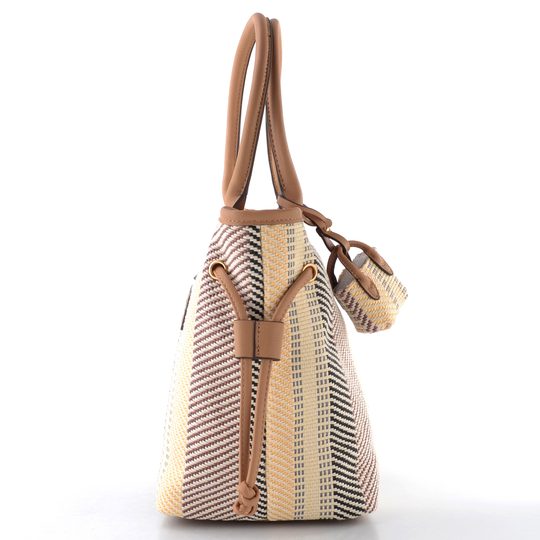 Gabor vytkávaná shopper kabelka Granada Denada mixed beige 012435