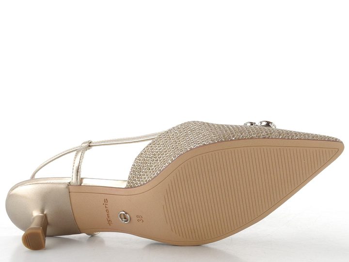 Tamaris lodičky s volnou patou pearl glam 1-29512-46