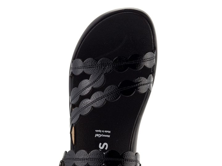 Wonders sandály na platformě lakované Negro C-6531