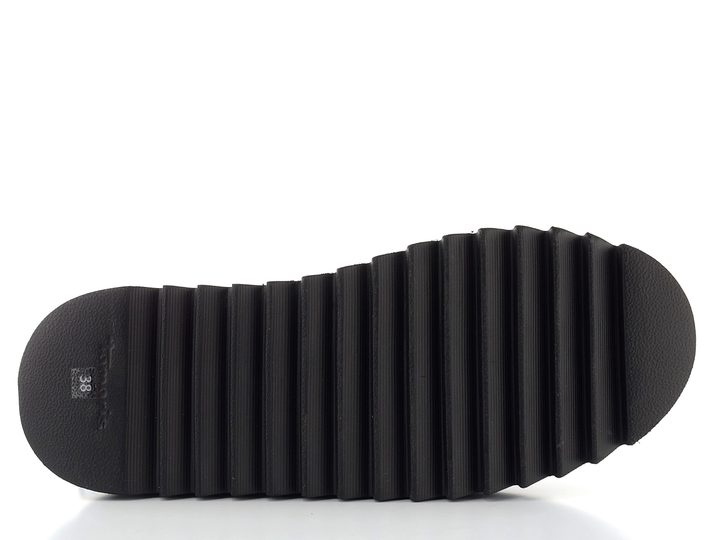 Tamaris prošívaný kotník na platformě black/leopard 1-26810-45