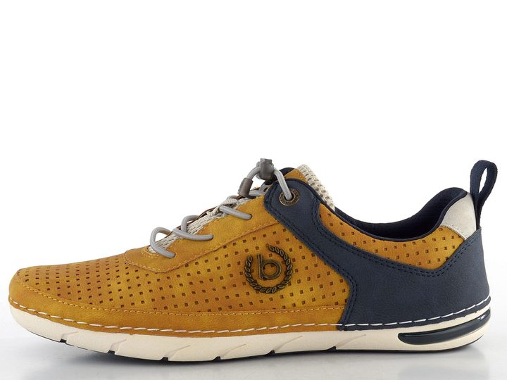 Bugatti žluté kombinované polobotky 321-ASG03-5050