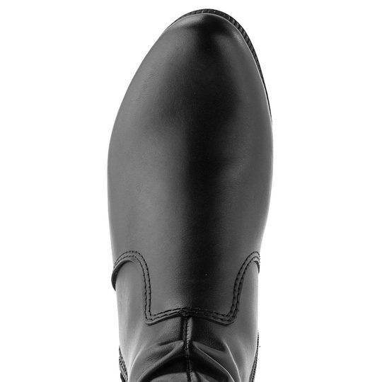 Rieker řasený zipový kotník černý 78656-00