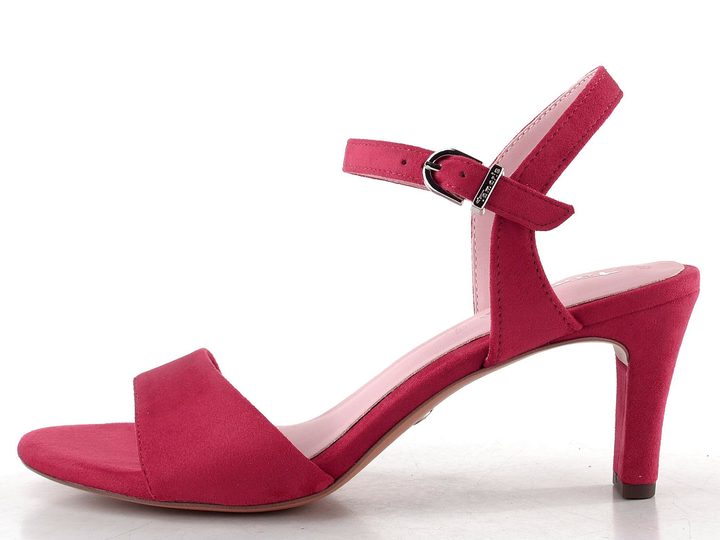 Tamaris sandály na podpatku red 1-28028-42