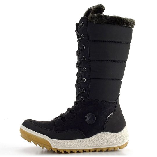 Rieker šnurovacie čižmy s membránou čierne Y4760-00