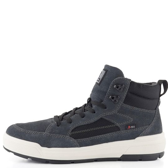 Rieker Revolution členková obuv s membránou temne šedá U0069-45
