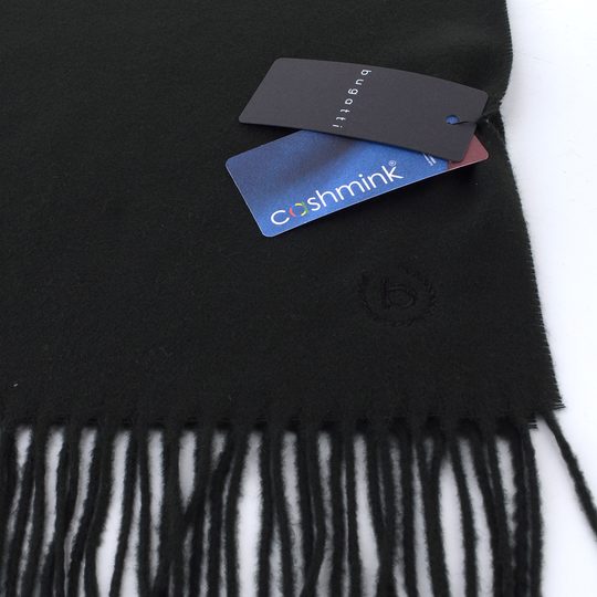 Bugatti pánsky kašmínkový šál čierny 630300-990