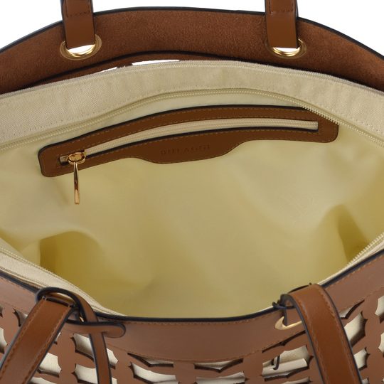 Bulaggi shopper kabelka prořezávaná hnědá/béžová BU31-26398