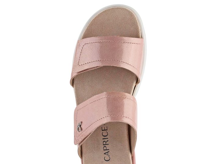 Caprice kožené šľapky s vymeniteľnou stielkou ružové 9-27200-42