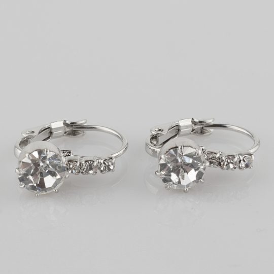 Souprava náušnic s náhrdelníkem kulatá Preciosa Crystal