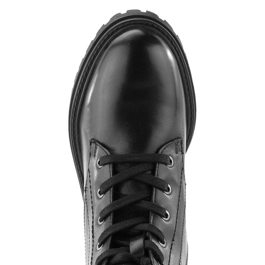 Geox kotník šněrovací hladký černý Iridea D16HRC00043C9999