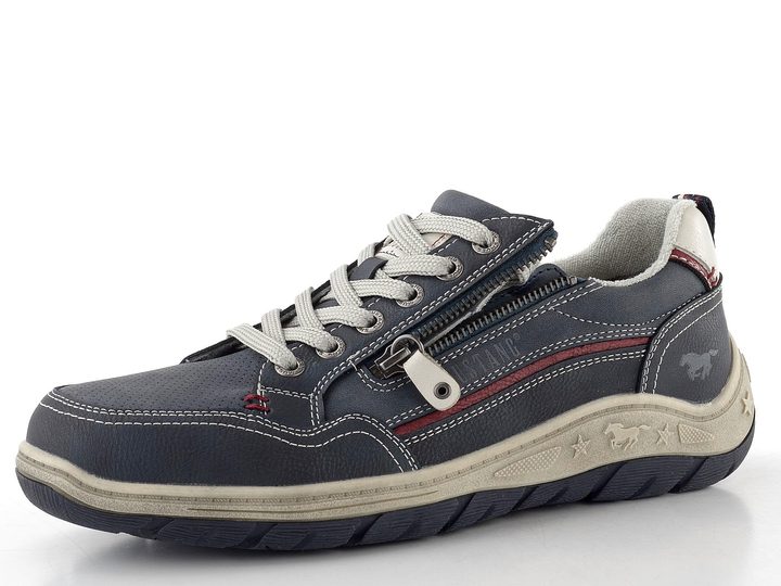 Mustang pánské polobotky se zipem navy 15M0181006