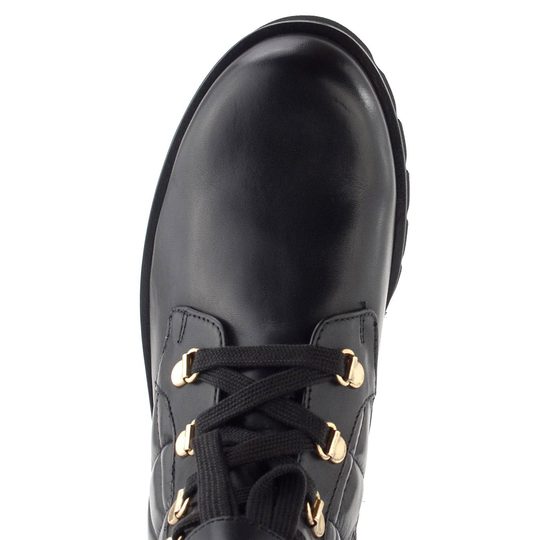 Högl luxusní šněrovací kotník černý 0-101540-0100