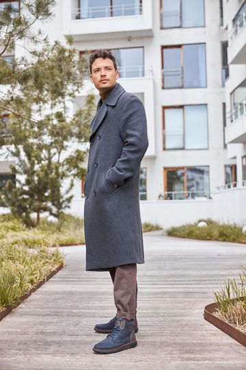 Rieker pánský kotník s membránou modrošedý B3343-15