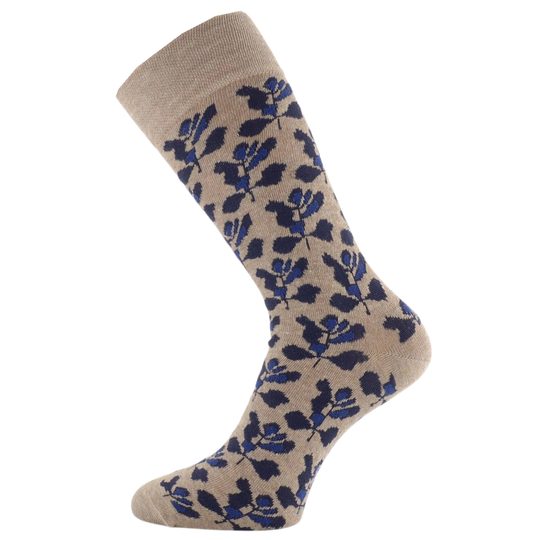 Bugatti ponožky v krabičce modré/béžové vzorované 3pack/box 6394X