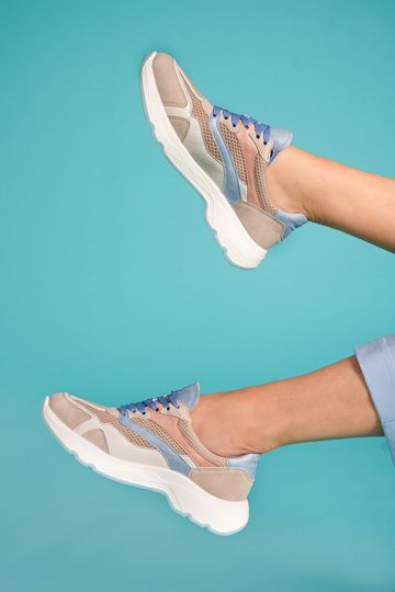 Ara dámské širší tenisky Boston shell/cream/cielo/apricot 12-25804-05