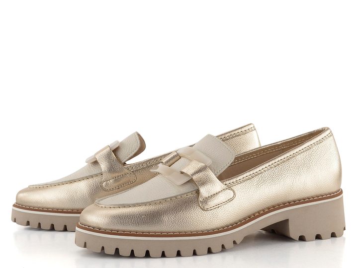 Ara metalické mokasíny Kent Sand/Cream 12-31245-09