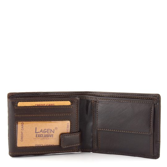 Lagen peňaženka kombinovaná hnedá 2108/T