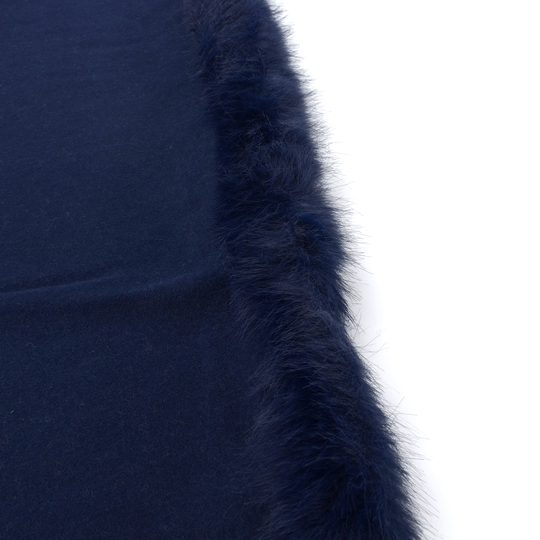 Fraas pončo s kožešinkovým lemem tmavě modré 631206-597
