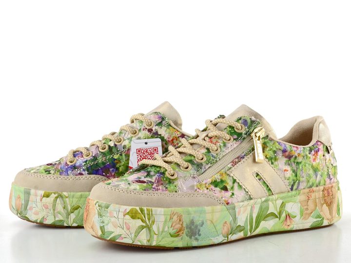 Rieker Sport tenisky na platformě zelené/multi M7711-91