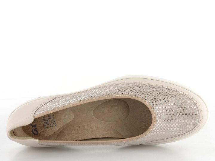 Ara širší lodičky na klínu Zürich Marmor/Shell/Silber 12-50664-05