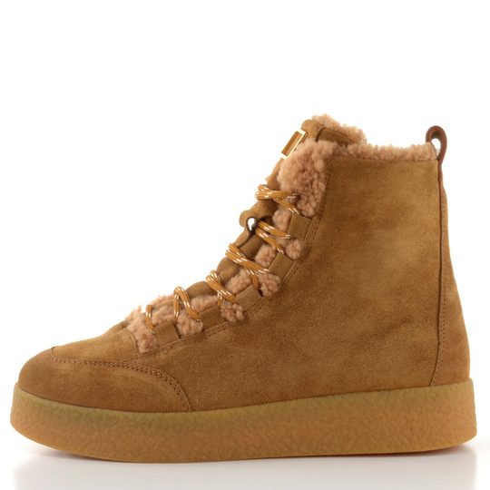 Högl semišový šněrovací kotník camel 2-100242-1100