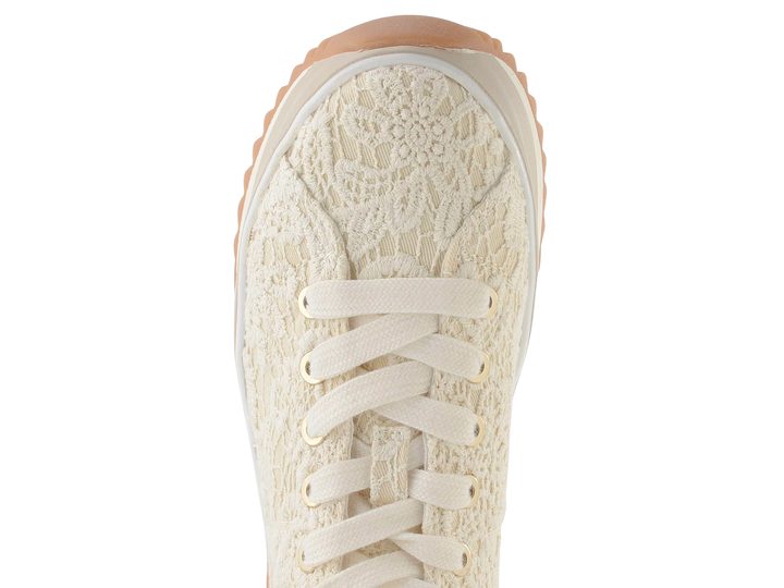 Tamaris tenisky na vysoké platformě ivory macramee 1-23731-41