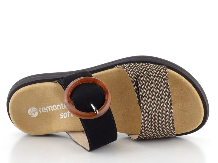 Remonte šľapky so sponou čierne D2N51-03