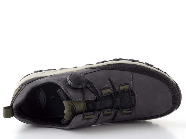 Gabor Rollingsoft pánské kožené polobotky iron/black 8005.15.03