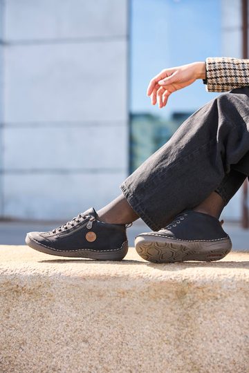 Rieker šněrovací kotník se zipem černý 52514-00