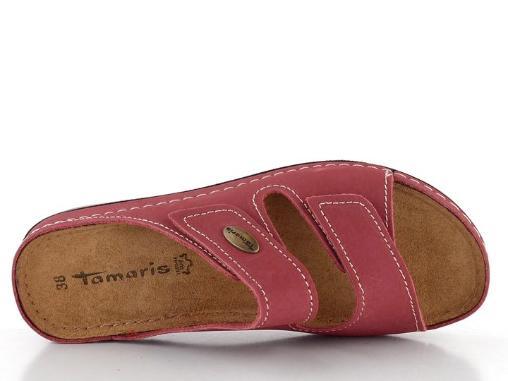 Tamaris fuzbetové pantofle Red 1-27510-41