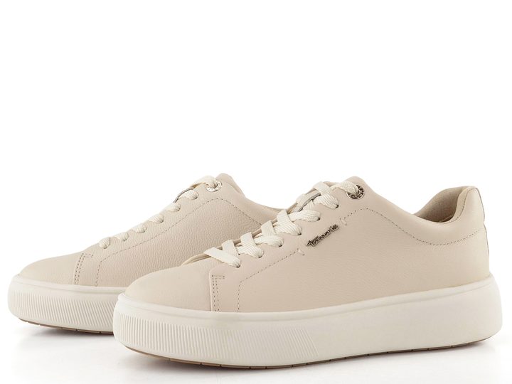 Tamaris tenisky na platformě ivory leather 1-23736-42