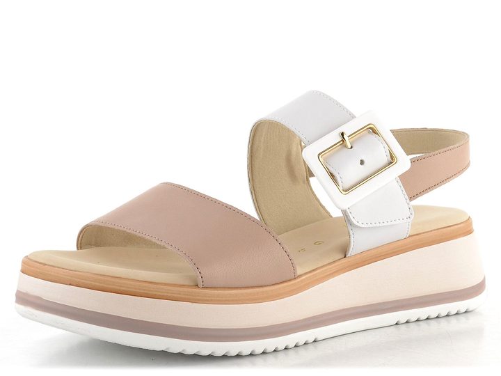 Gabor sandály na platformě rose/weiss 62.744.58