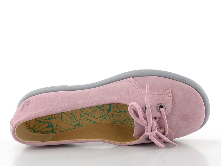 Fly London semišové baleríny pale pink P145414002