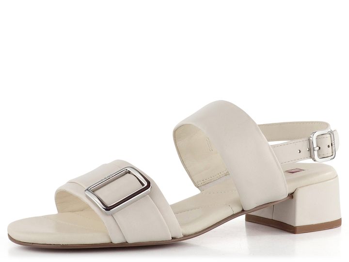 Högl luxusní sandály na podpatku Creme 9-102640