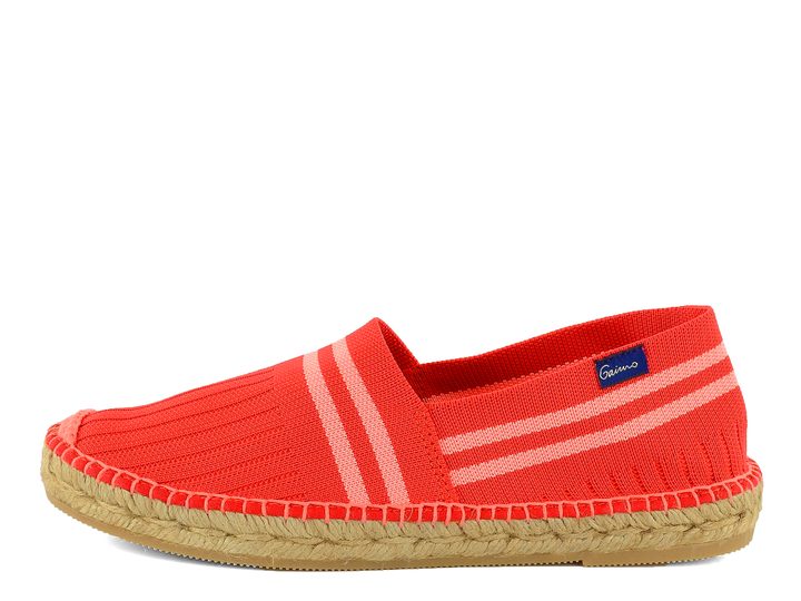 Gaimo Espadrilles mokasíny s proužky Atria Rojo