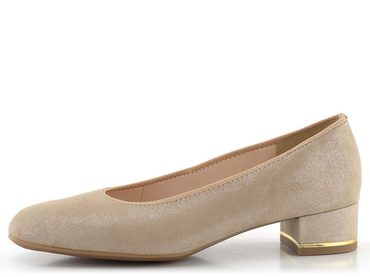 Ara širšie metalické lodičky Graz Sand 12-21838-07