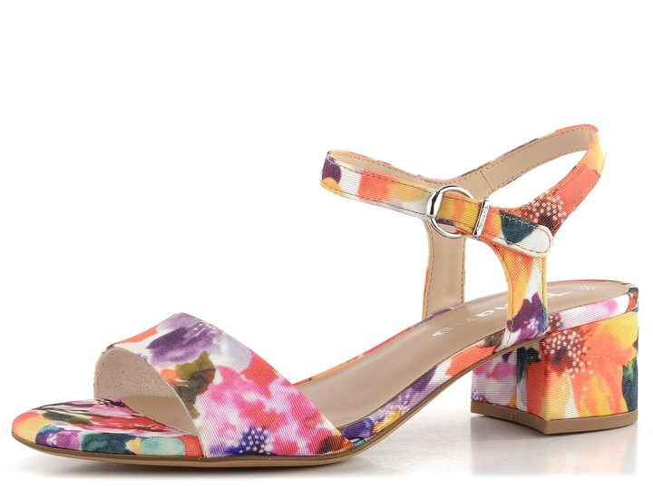 Tamaris sandály na širokém podpatku Orange Comb 1-28208-44