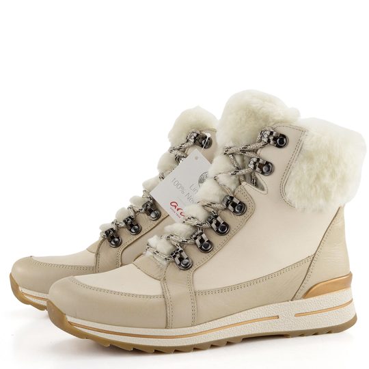 Ara širší kožený kotník Osaka-Sport Shell/Marmor/Hell 12-24599-09