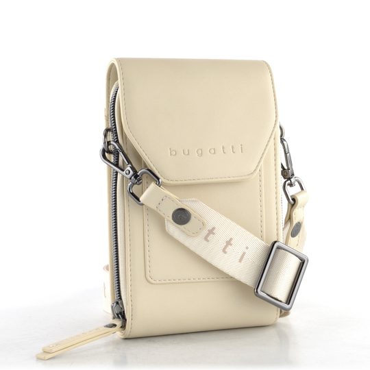 Bugatti malá crossbody kabelka/pouzdro na telefon béžová 49665350